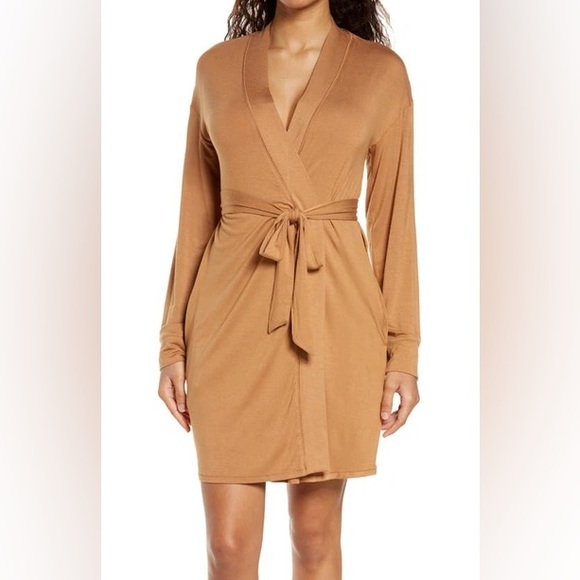 SKIMS Other - Skims sleep knit robe in Camel